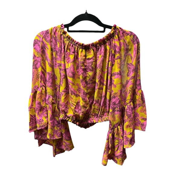 VICI COLLECTION Floral Off-Shoulder Boho Blouse - Picture 3 of 6